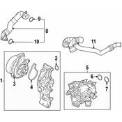 BMW Engine Water Pump Outlet Pipe O-Ring - Genuine BMW 11539470624
