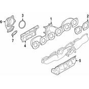 BMW Exhaust Manifold Gasket - Genuine BMW 11627561571