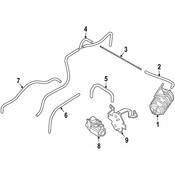 BMW Vacuum Hose - Genuine BMW 11657847632