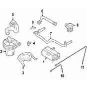 BMW Suction Pipe - Genuine BMW 11721438104