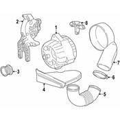 BMW Alternator Air Duct - Genuine BMW 12311432428