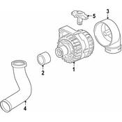 BMW Air Channel Lower - Genuine BMW 12317503886