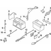BMW Battery Cable - Genuine BMW 12421703704