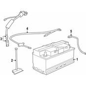 BMW Battery Cable - Genuine BMW 12421742832
