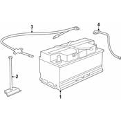 BMW Battery Cable - Genuine BMW 12427518610
