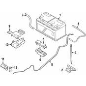 BMW Battery Cable - Genuine BMW 12427559814