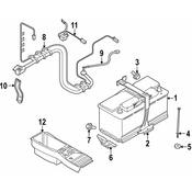 BMW Battery Cable - Genuine BMW 12427580328