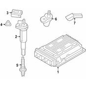 BMW Ignition Knock (Detonation) Sensor - Genuine BMW 13627591662