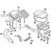 BMW Air Channel Right - Genuine BMW 13711407401