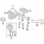BMW Engine Air Duct Clamp - Genuine BMW 13717966203