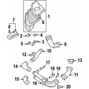 BMW Engine Air Intake Hose Spacer - Genuine BMW 13718469698
