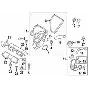BMW Air Filter Housing Grommet - Genuine BMW 13718511972