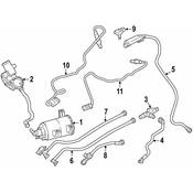 BMW Fuel Tank Vent Hose - Genuine BMW 13907645858