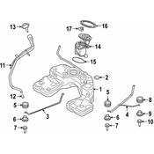 BMW Fuel Tank Strap - Genuine BMW 16117468283