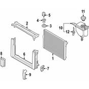 BMW Module Carrier Bottom - Genuine BMW 17117573264