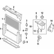 BMW Module Carrier - Genuine BMW 17117631698