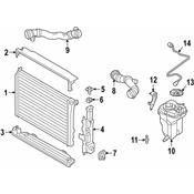 BMW Radiator Support Air Deflector - Genuine BMW 17118095289