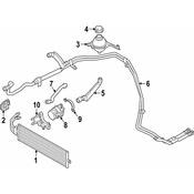 BMW Engine Coolant Recovery Tank Hose - Genuine BMW 17127610553