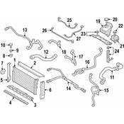 BMW Engine Coolant Reservoir Bracket - Genuine BMW 17138619460