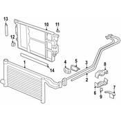 BMW Automatic Transmission Oil Cooler Hose - Genuine BMW 17221714506