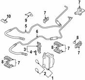 BMW Automatic Transmission Oil Cooler Hose - Genuine BMW 17227508029