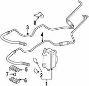 BMW Automatic Transmission Oil Cooler Hose - Genuine BMW 17227573109