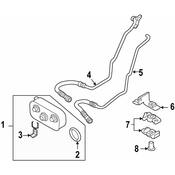 BMW Engine Oil Cooler Hose Assembly - Genuine BMW 17227577645