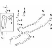 BMW Auto Trans Oil Cooler Hose - Genuine BMW 17227590904