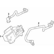 BMW Automatic Transmission Oil Cooler Tube - Genuine BMW 17227634582