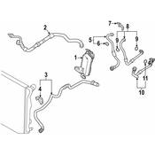 BMW Auto Trans Oil Cooler Hose - Genuine BMW 17228644294