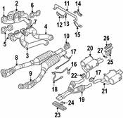 BMW Exhaust Muffler - Genuine BMW 18101406816