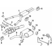 BMW Exhaust Clamp - Genuine BMW 18107528999