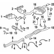 BMW Exhaust Bracket - Genuine BMW 18207540177