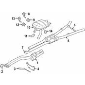BMW Exhaust Bracket - Genuine BMW 18207585328