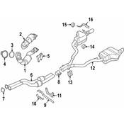 BMW Exhaust Bracket - Genuine BMW 18207586702