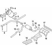 BMW Exhaust System Hanger Bracket - Genuine BMW 18208570667