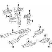 BMW Catalytic Converter - Genuine BMW 18301437414
