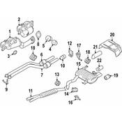 BMW Rear Silencer With Exhaust Flap - Genuine BMW 18307566934