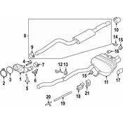 BMW Exhaust Bracket - Genuine BMW 18307629933