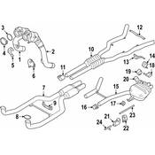BMW Exhaust Muffler - Genuine BMW 18307631793
