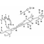 BMW Exhaust Muffler - Genuine BMW 18307646960