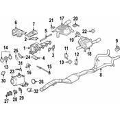 BMW Exhaust Muffler - Genuine BMW 18307799819