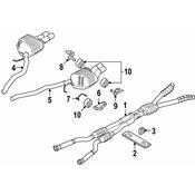 BMW Exhaust Muffler - Genuine BMW 18307837060