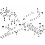 BMW Exhaust Muffler - Genuine BMW 18308481602