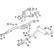 BMW Catalytic Converter Seal - Genuine BMW 18308572007