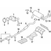 BMW Exhaust Muffler - Genuine BMW 18308606732