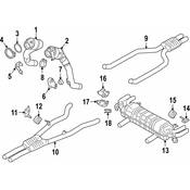 BMW Exhaust Muffler - Genuine BMW 18308635595