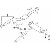 BMW Exhaust Muffler - Genuine BMW 18308637733