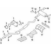 BMW Exhaust Muffler - Genuine BMW 18308638780