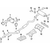 BMW Exhaust Muffler - Genuine BMW 18308643273